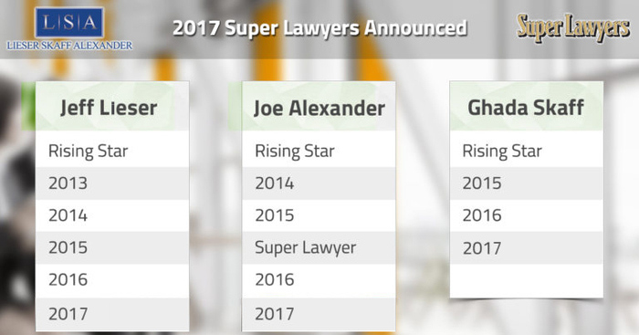2017 Super Lawyers Announced