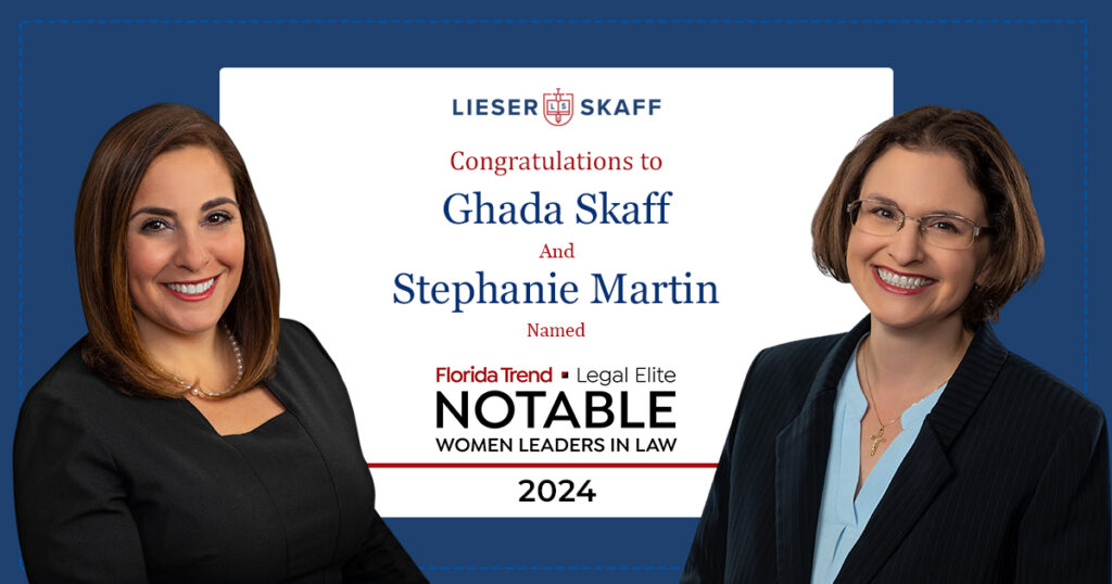 Ghada Skaff and Stephanie Martin recognized as Florida Trend Notable Women Leaders of Law